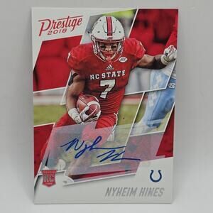2018 Panini Prestige Rookie Signatures Nyheim Hines #295 Auto RC NFL Browns
